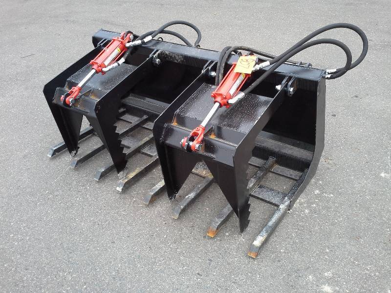 60 Double Grapple Bucket (Skidsteer Attachment)