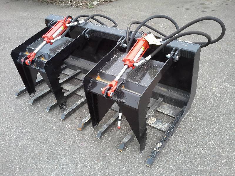 60 Double Grapple Bucket (Skidsteer Attachment)