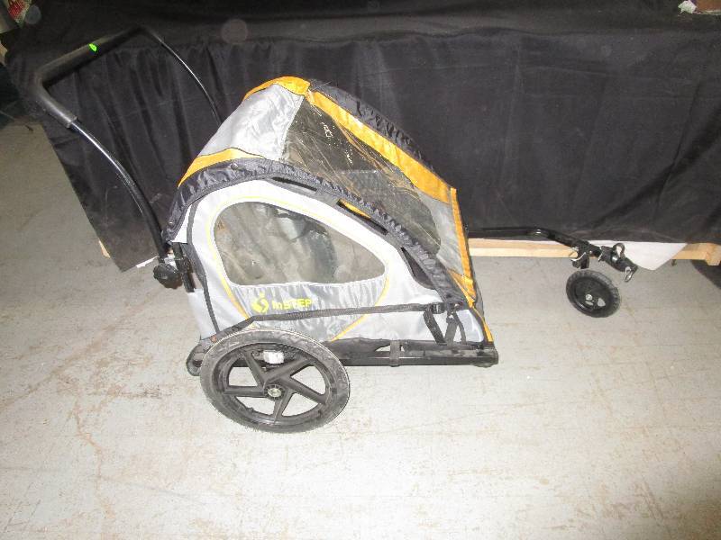 lot 60 image: Bike Cart and it folds down and wheels come off