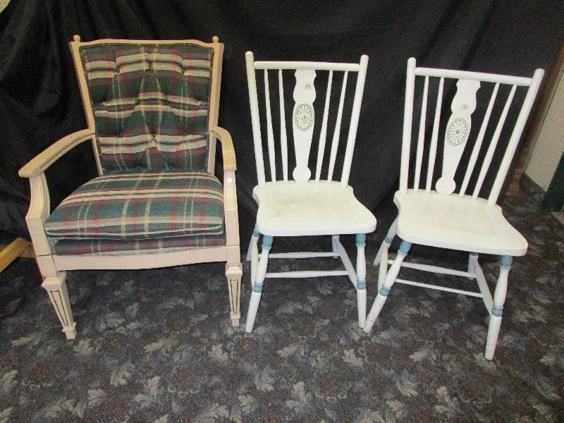 lot 78 image: 3 Old Chairs all to go