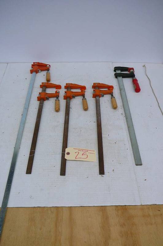 lot 25 image: Bar Clamps