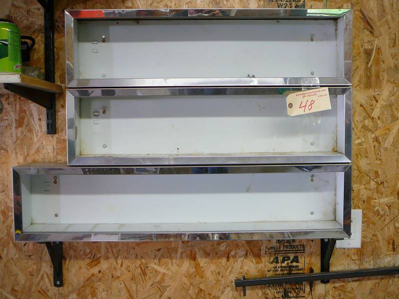 lot 48 image: Metal Wall Shelves