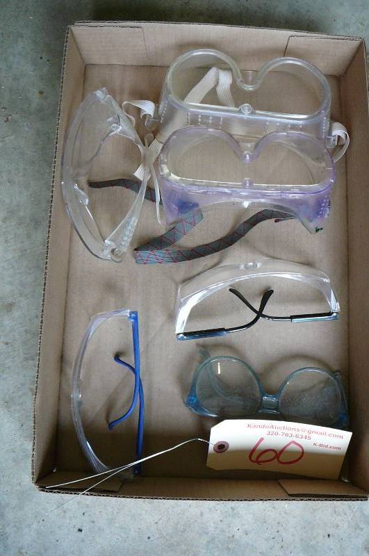 lot 60 image: Safety Glasses & Goggles