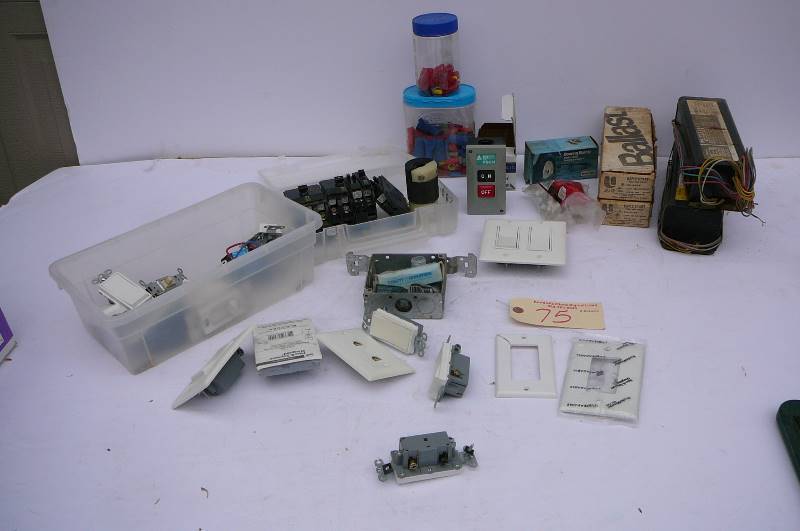 lot 75 image: Misc. Electrical Supplies