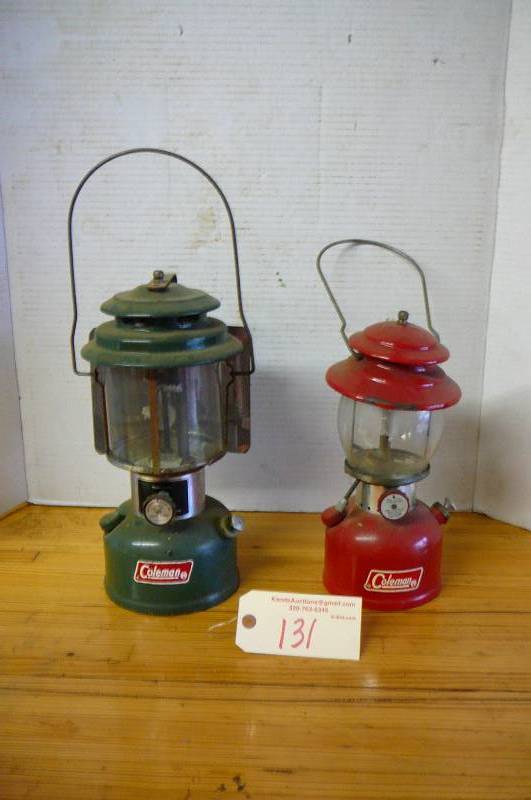lot 131 image: Coleman Lanterns
