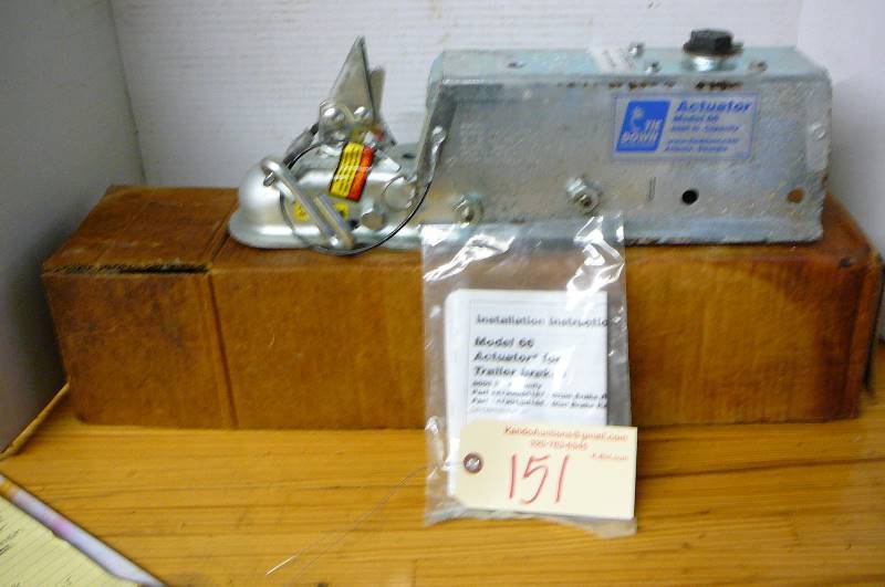 lot 151 image: Brake actuator for trailer brakes Tie down model 66 (6600 lbs. capacity) New