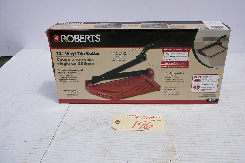 lot 196 image: 12 Vinyl Tile Cutter in box