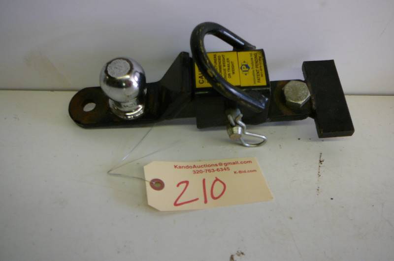 lot 210 image: ATV Hitch with 78 Ball