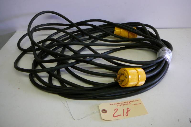 lot 218 image: 48 Heavy Duty Extension Cord with Big Ends