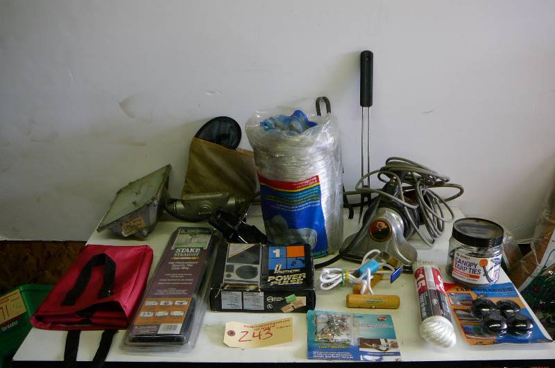 lot 243 image: Misc. Garage Items