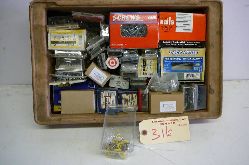 lot 316 image: hardware lots of misc. nuts
