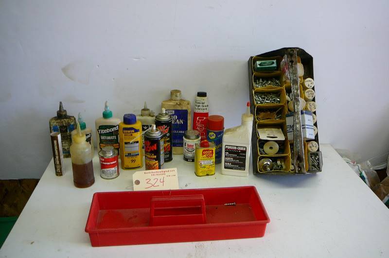 lot 324 image: Misc. shop supplies