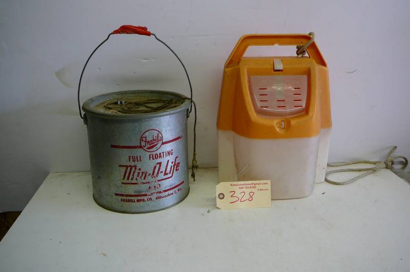 lot 328 image: Minnow buckets