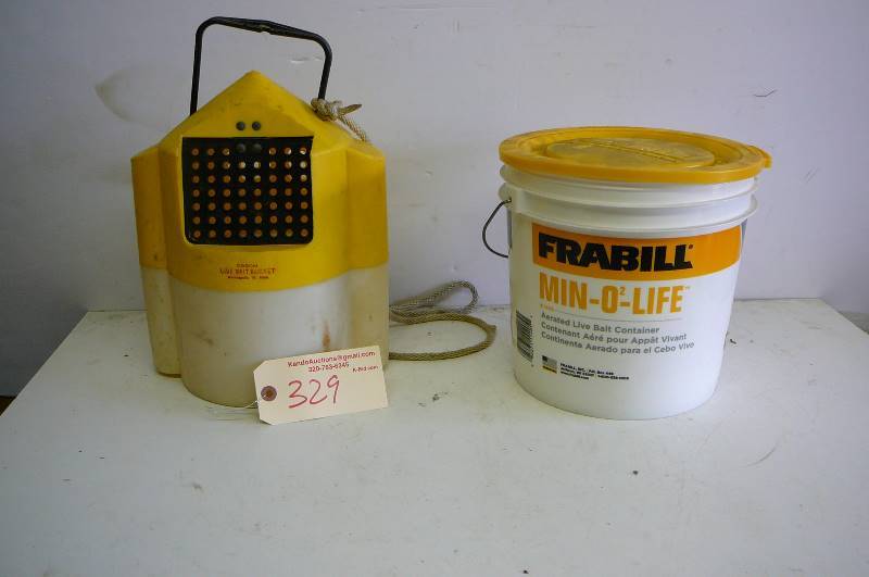 lot 329 image: Minnow buckets
