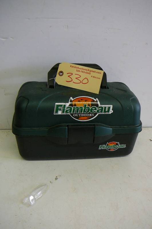 lot 330 image: Tackle box with tackle