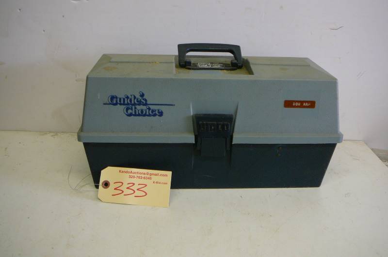 lot 333 image: Tackle box with tackle