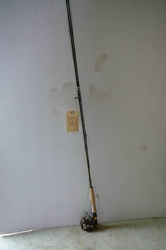 lot 358 image: South bend trophy tamer 8 Fly rod with Garcia King Fisher GX-50-reel
