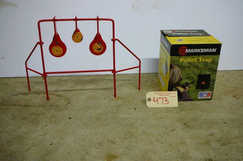 lot 473 image: Marksman pellet trap and metal targets