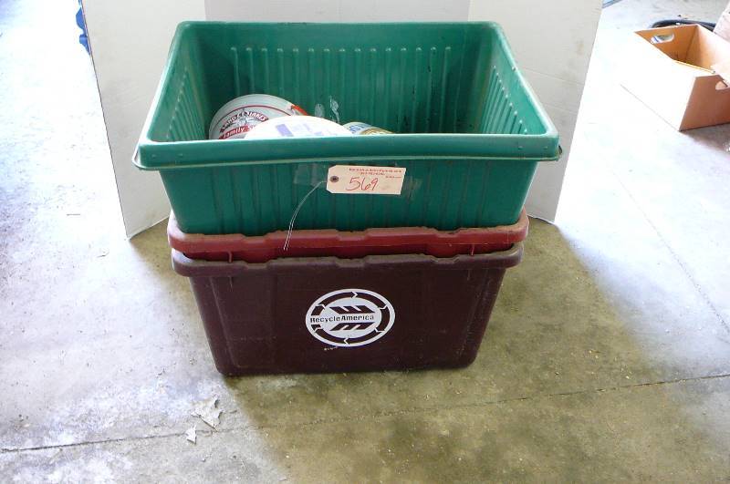 lot 569 image: Recycling bins with buckets
