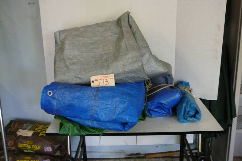 lot 573 image: 5 tarps