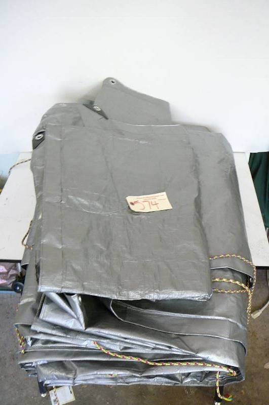 lot 574 image: Huge tarp and Small tarp