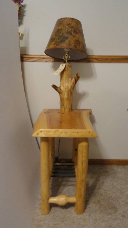 lot 602 image: Log Night Stand
