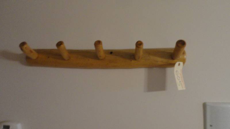 lot 605 image: Log Coat Hanger