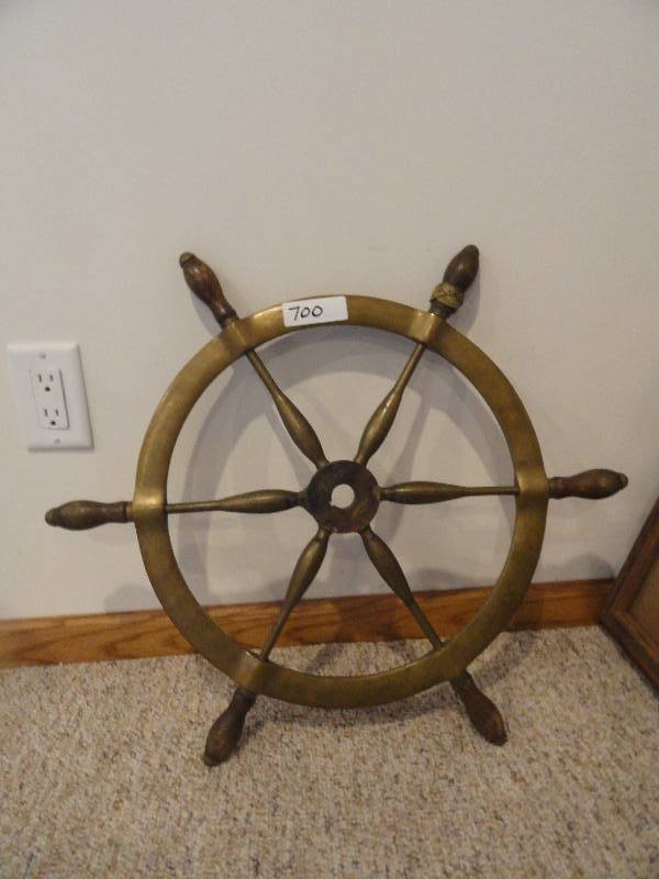 lot 700 image: Ship Helm or Wheel