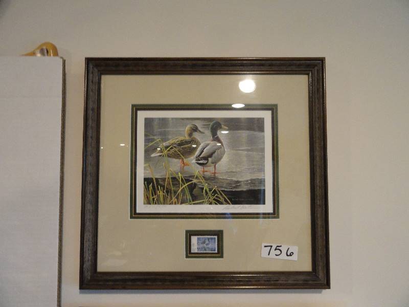 lot 756 image: Duckprint Robert bateman 1985