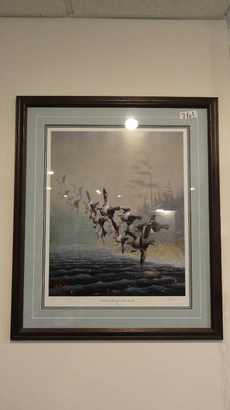 lot 761 image: Les C Kouba Framed Artwork