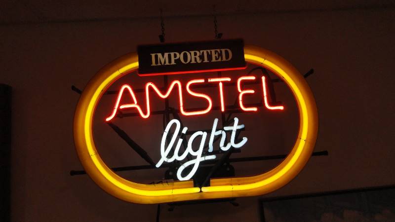 lot 771 image: Neon Amstel Beer light