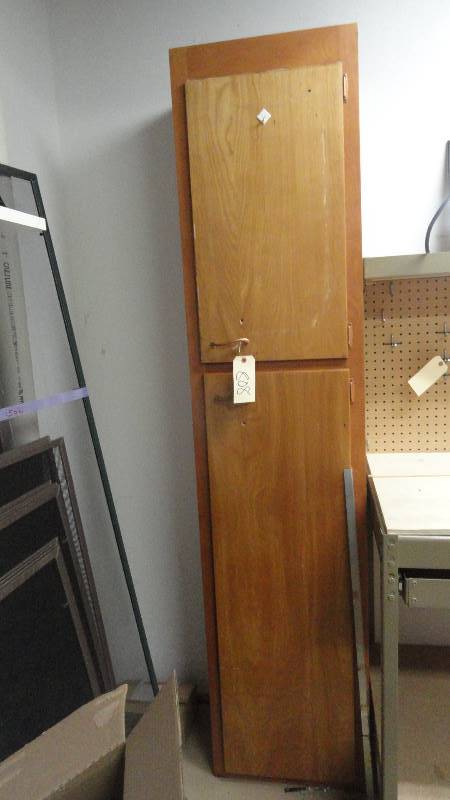 lot 808 image: Tall Wooden Cabinet