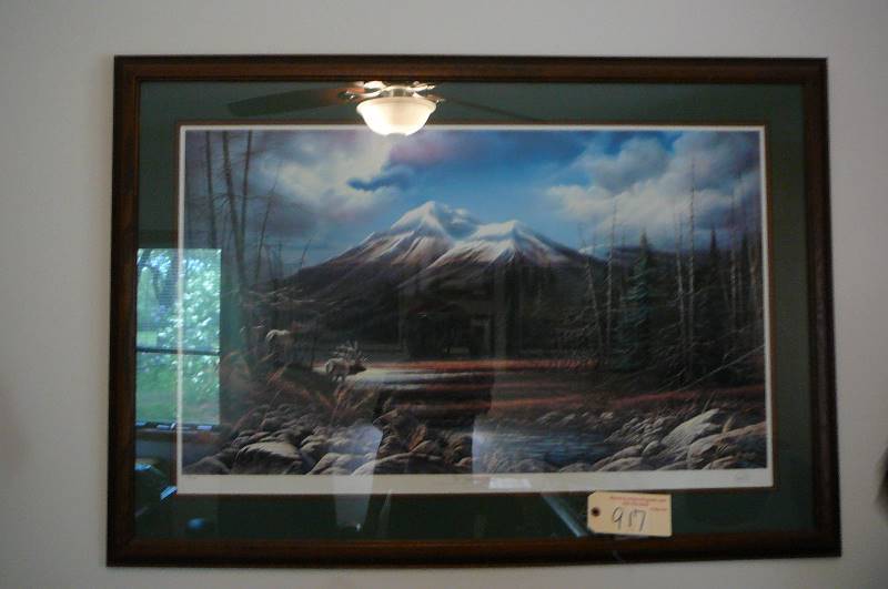 lot 917 image: Framed Terry Redlin 1986 signed print