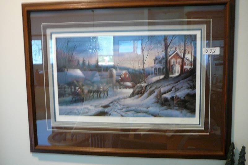 lot 972 image: Terry Redline Print