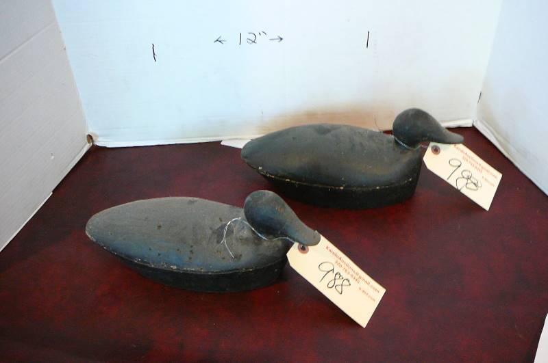 lot 988 image: Wooden Coots