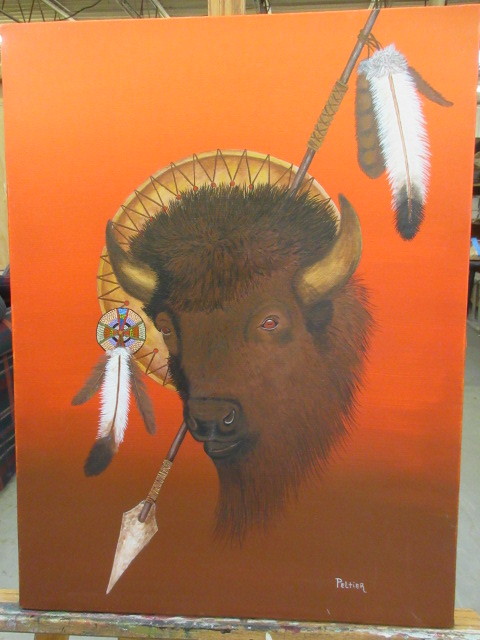 lot 403 image: ORIGINAL PAINTING ON CANVAS BY ARTIST PELTIER