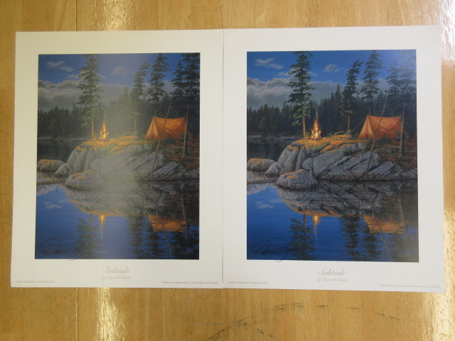 lot 415 image: TWO PRINTS HAND SIGNED BY DARRELL BUSH