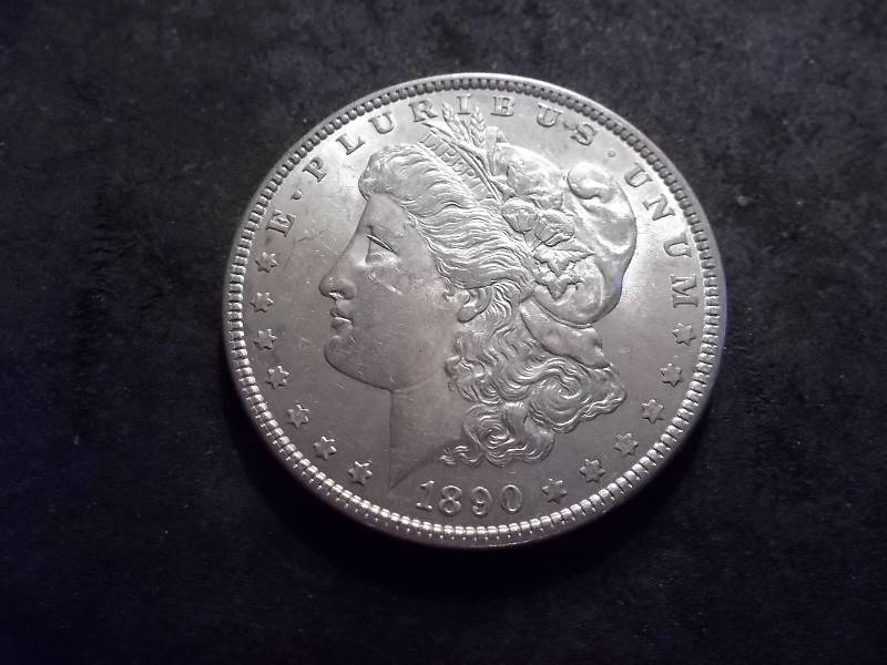 lot 27 image: 1890 Morgan Silver Dollar