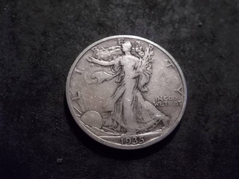 lot 68 image: 1935 S Walker Half Dollar