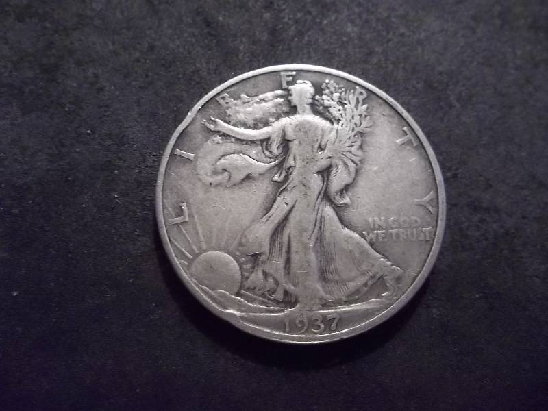 lot 73 image: 1937 S Walker Half Dollar