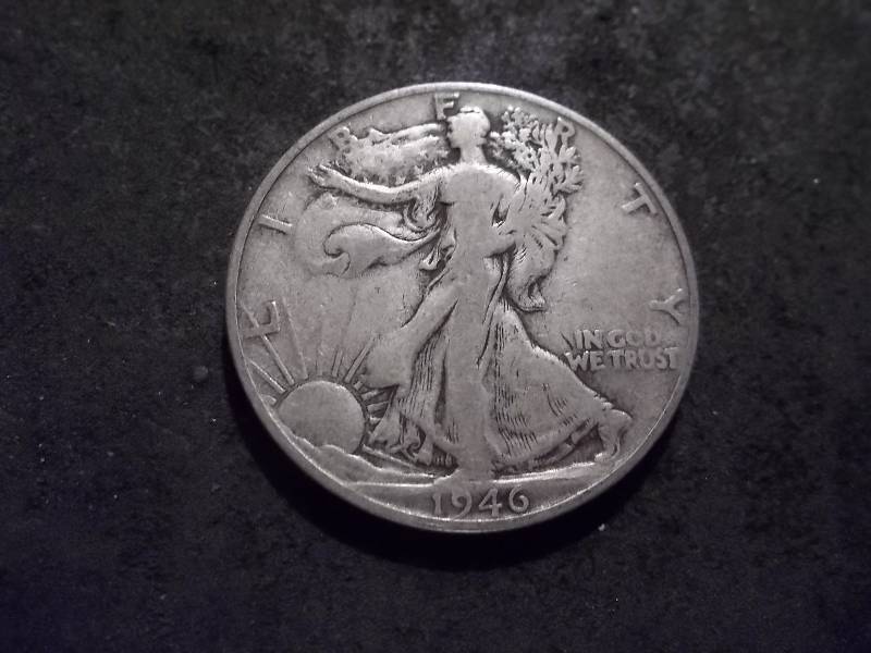 lot 93 image: 1946 S  Walker Half Dollar