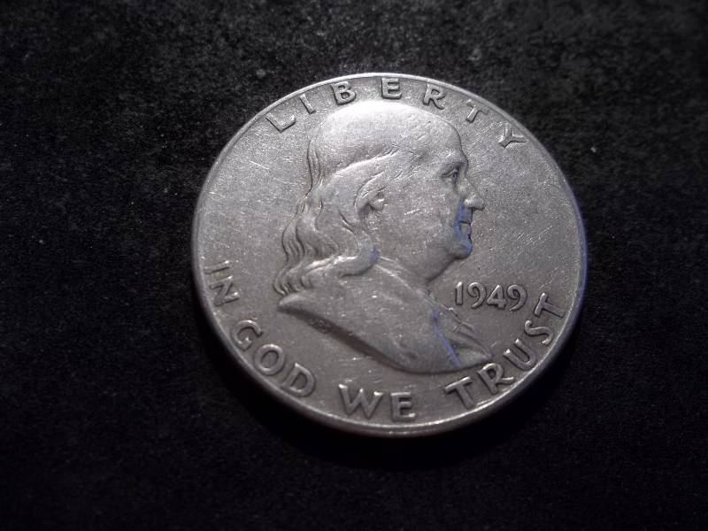lot 96 image: 1949  Franklin Half Dollar