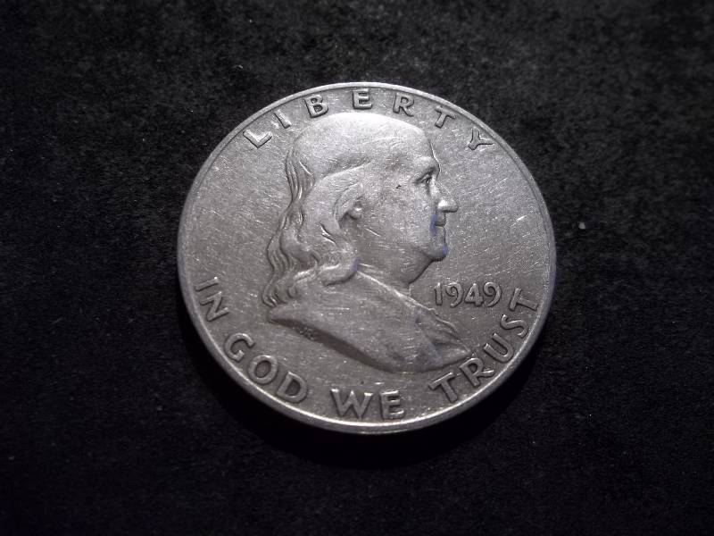 lot 97 image: 1949 D  Franklin Half Dollar