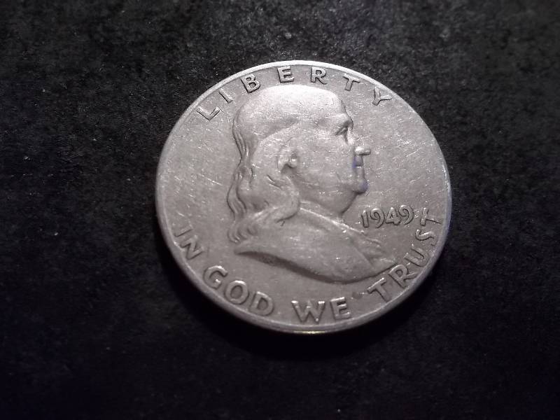 lot 98 image: 1949 S  Franklin Half Dollar