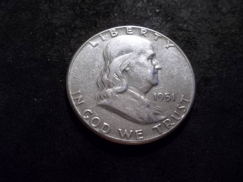 lot 101 image: 1951  Franklin Half Dollar