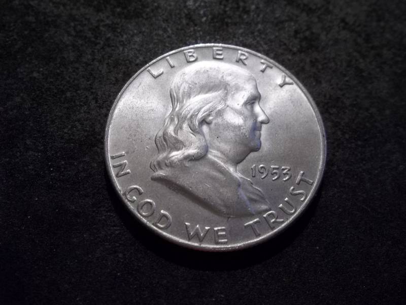 lot 106 image: 1953 D  Franklin Half Dollar