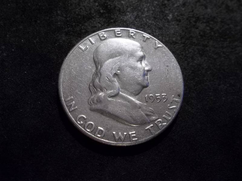 lot 107 image: 1953 S Franklin Half Dollar