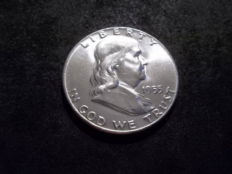 lot 109 image: 1955 Franklin Half Dollar