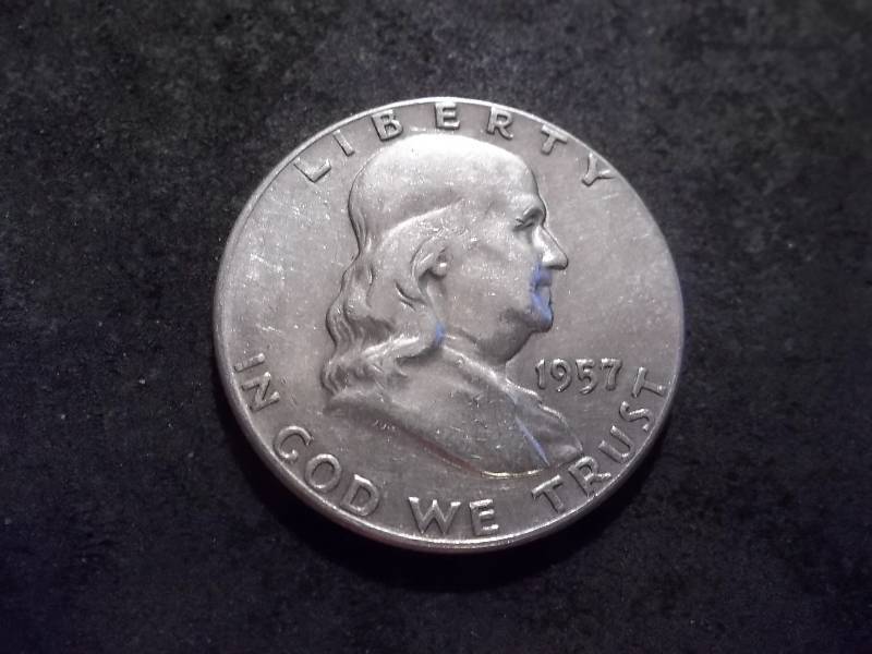 lot 111 image: 1957  Franklin Half Dollar