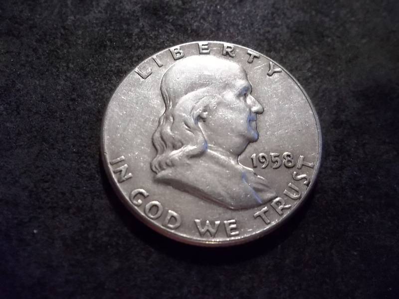 lot 113 image: 1958   Franklin Half Dollar